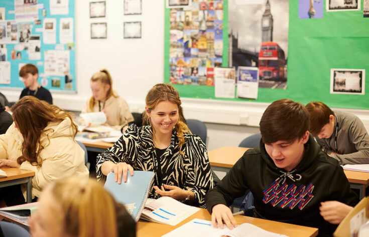 Students in a classroom