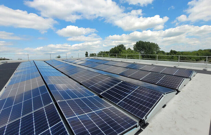 Solar panels renewable energy